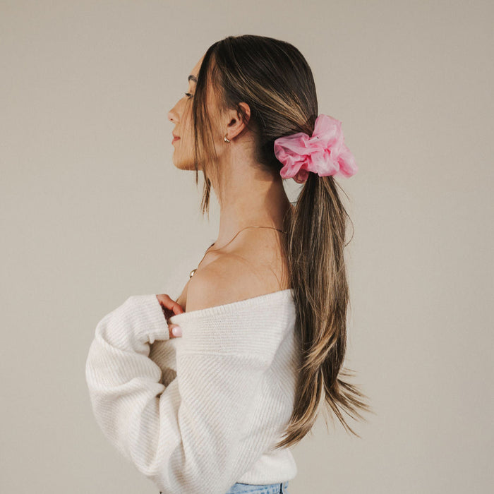 Large Silk Chiffon Scrunchie