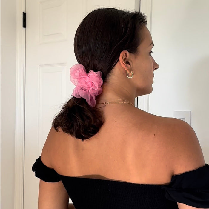 Large Silk Chiffon Scrunchie