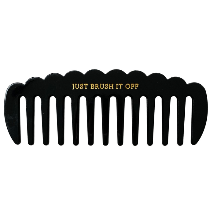 Just Brush It Off Comb - Jet Black